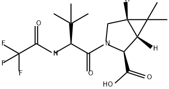 (1R,2S,5S)-3-((S)-3,3-dimetil-2-(2,2,2-trifluoroacetamido)butanoil)-6,6-dimetil-3-azabicyclo[3.1.0]heksana -2-asam karboksilat