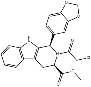 (1R,3R)-METHYL-1,2,3,4-TETRAHYDRO-2-CHLOROACETYL-1-(3,4-METHYLENEDIOXYPHENYL)-9H-PIRIDO[3,4-B]INDOLE-3-CARBOXYLATE
