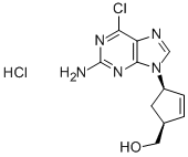 (1S–4R)-4-(2-amino-6-chloro-9H-purin-9-yl)-2-cyclopentene-1-metanol hidroklorida