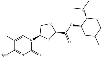 (2R,5S)-5-(4-amino-5-fluoro-2-oxo-1(2H)-pirimidinyl)-1,3-Oxathiolane-2-carboxylic acid, (1R,2S,5R)-5- metil-2-(1-methylethyl)cyclohexyl ester