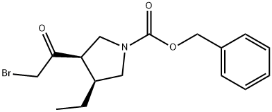 (3R,4S)-3-(2-Bromoacetyl)-4-etil-1-pirolidinkarboksilat asam fenilmetil ester