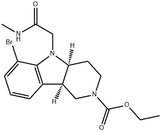 (4aS,9bR)-Etil 6-bromo-5-(2-(methylamino)-2-oxoethyl)-3,4,4a,5-tetrahydro-1H-pyrido[4,3-b]indole-2(9bH) )-karboksilat