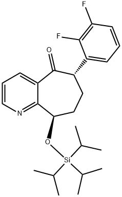 (6S,9R)-6-(2,3-Difluorophenyl)-6,7,8,9-tetrahydro-9-[[tris(1-methylethyl)silyl]oxy]-5H-cyclohepta[b]pyridin-5 -siji