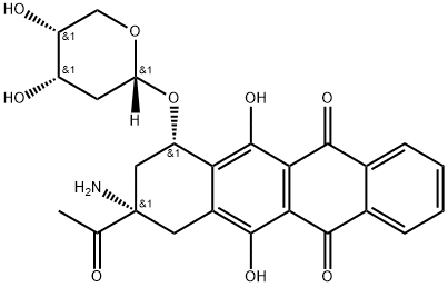 (7S-cis)-9-Asetil-9-amino-7-[(2-deoxy-alpha-D-erythro-pentopyranosyl)oxy]-7,8,9,10-tetrahydro-6,11-dihydroxy-5 , 12-naftasenedion