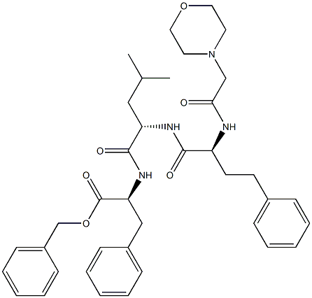 (S)-benzil 2-((S)-4-metil-2-((S)-2-(2-morfo lino asetamido)-4-fenilbutanamido)pentanamido)-3-fenilpropanoat