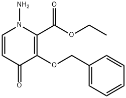 1-Amino-3-benzyloxy-4-oxo-1,4-dihydropyridine-2-carboxylic acid etil ester