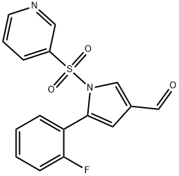 1H-Pyrrole-3-carboxaldehyde, 5-(2-fluorophenyl)-1-(3-piridinylsulfonyl)-