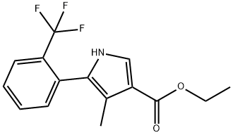 1H-Pyrrole-3-carboxylic acid, 4-methyl-5-[2-(trifluoromethyl)phenyl]-, etil ester