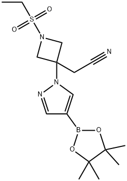 2-(1-(Etilsulfonil)-3-(4-(4,4,5,5-tetrametil-1,3,2-dioksaborolan-2-yl)-1H-pirasol-1-yl)azetidin-3- yl) asetonitril
