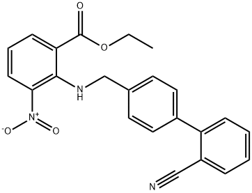 2-[[(2'-Cyano[1,1'-biphenyl]-4-yl)metil]amino]-3-nitro-benzoic acid etil ester