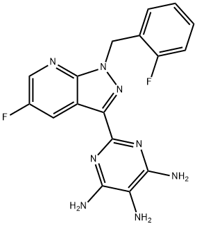 2-[5-fluoro-1-(2-fluorobenzyl)-1H-pirazolo[3,4-b]piridin-3-yl]pirimidin-4,5,6-triamin