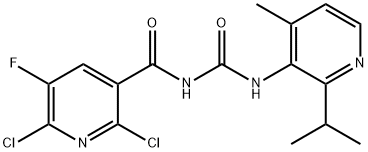 2,6-dikloro-5-fluoro-N-((2-isopropil-4-methylpyridin-3-yl)carbamoyl)nikotinamide