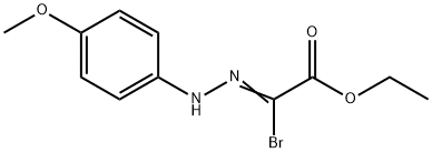 2-broMo-2-(4-Methoxy-phenyl-hydrazono)-asam asetat etil ester