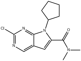2-Kloro-7-siklopentil-N,N-dimetil-H-pirolo[2,3-d]pirimidin-6-karboxamide