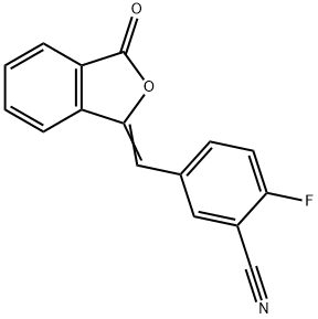 2-Fluoro-5-[(3-oxo-1(3H)-isobenzofuranylidene)metil]-benzonitril