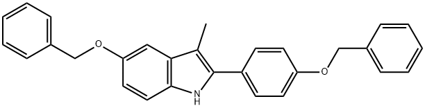 3-Metil-5-(fenilmetoksi)-2-[4-(fenilmetoksi)fenil]-1H-indole