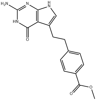4-[2-(2-Amino-4,7-dihydro-4-oxo-1H-pyrrolo[2,3-d]pirimidin-5-yl)etil]asam benzoat metil ester