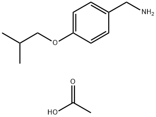4-(2-Metilpropoksi)benzenametanamine asetat (1:1)