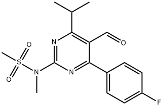 4-(4-Fluorophenyl)-6-isopropyl-2-[(N-methyl-N-methylsulfonyl)amino]pirimidinyl-5-yl-formyl