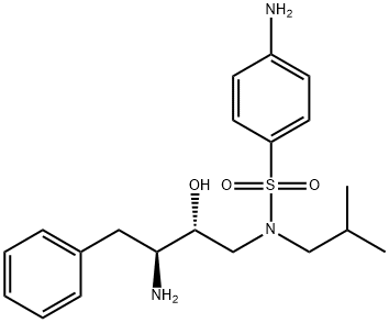 4-AMINO-N-[(2R,3S)-3-AMINO-2-HYDROXY-4-FENYLBUTYL]-N-ISOBUTYLBENZENE-1-SULFONAMIDA