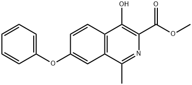 4-Hydroxy-1-methyl-7-phenoxy-3-isoquinolinecarboxylic acid metil ester