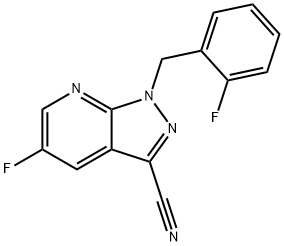 5-fluoro-1-(2-fluorobenzyl)-1H-pirazol[3,4-b]piridin-3-karbonitril