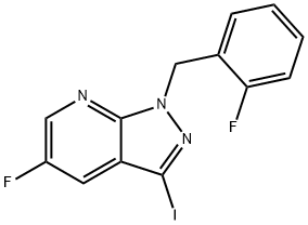 5-fluoro-1-(2-fluorobenzyl)-3-iodo-1H-pirazol[3,4-b]piridin