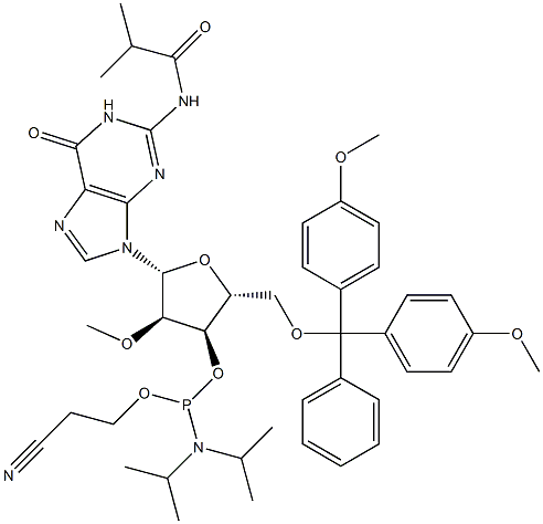 5'-O-(4,4-Dimethoxytrityl)-2'-O-methyl-N-isobutyrylguanosine-3'-(2-cyanoethyl-N,N-diisopropyl)fosforamidit