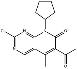 6-asetil-2-kloro-8-siklopentil-5-metilpirido[2,3-d]pirimidin-7(8H)-siji