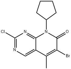 6-broMo-2-chloro-8-cyclopentyl-5-Methylpyrido[2,3-d]pyriMidin-7(8H)-siji