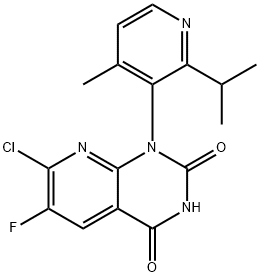 7-chloro-6-fluoro-1-(2-isopropyl-4-methylpyridin-3-yl)pirido[2,3-d]pirimidin-2,4(1H,3H)-dione