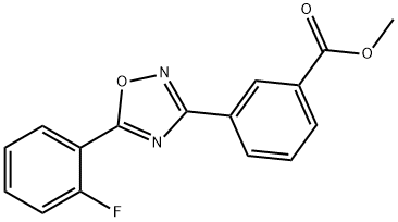 Asam benzoat, 3-[5-(2-fluorofenil)-1,2,4-oksadiazol-3-yl]-, Metil ester