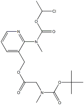 Glisin, N-[(1,1-diMethylethoxy)karbonil]-N-Methyl-, [2-[[(1-chloroethoxy)karbonil]MethylaMino]-3-piridinyl]Metil ester