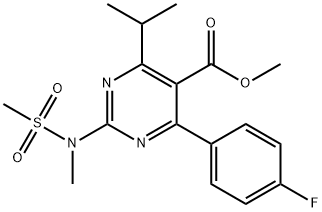 Metil 4-(4-fluorofenil)-6-isopropil-2-[(N-metil-N-metilsulfonil)amino] pirimidin-5-karboksilat