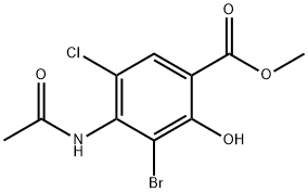 Metil 4-(asetilMino)-3-broMo-5-chloro-2-hydroxybenzoate