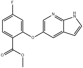 Metil 4-Fluoro-2-{1H-pyrrolo[2,3-b]pyridin-5-yloxy}benzoate