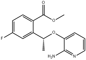 metil(R)-2-(1-((2-aminopyridin-3-yl)oksi)etil)-4-fluorobenzoat