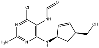 N-[2-Amino-4-chloro-6-[[(1R,4S)-4-(hydroxymethyl)-2-cyclopenten-1-yl]amino]-5-pirimidinyl]formamide