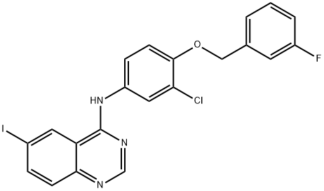 N-[3-Chloro-4-(3-fluorobenzyloxy)fenil]-6-iodoquinazolin-4-amine