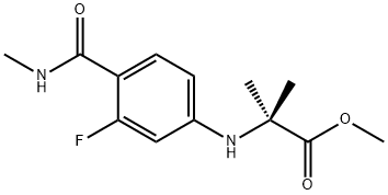 N-[3-Fluoro-4-[(methylamino)carbonyl]phenyl]-2-methylalanine metil ester