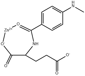 N-[4-(Methylamino)benzoyl]-L-asam glutamat uyah seng