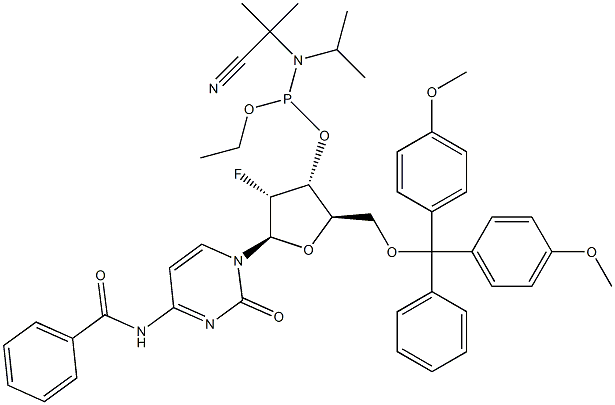 N4-Benzoyl-2'-deoxy-5'-O-DMT-2'-fluoro-cytidine phosphoramidit