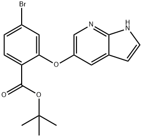 tert-butil 2-((1H-pirolo[2,3-b]piridin-5-yl)oksi)-4-bromobenzoat