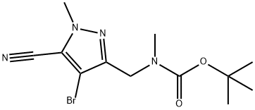 tert-butil((4-bromo-5-cyano-1-methyl-1H-pirazol-3-yl)metil)(metil)karbamat